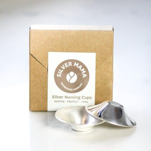 silver mama nursing cups with box