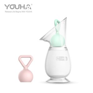 a manual breast milk collector with stopper